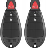 vofono entry remote key fob keyless fit for dodge ram 1500 2500 3500, grand caravan, journey, durango/chrysler town and country/jeep grand cherokee, commander (m3n5wy783x) логотип