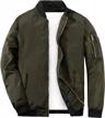stay stylish and protected: men's lightweight bomber windbreaker jacket logo