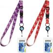 keep your cruise essentials secure with mngarista adjustable lanyards set - waterproof badge holders included (2 pack) logo