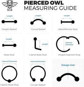 img 1 attached to 10-Pack 20GA Clear Bioflex Nose Stud Retainers with Metal-Free Hypoallergenic 2mm Tops