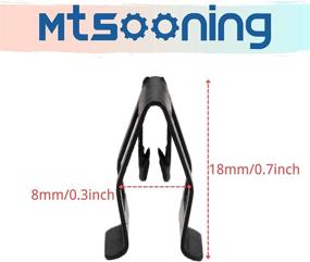 img 3 attached to 🚘 Enhance Your Car's Interior with Mtsooning 20PCS Metal Console Trim Clips: Perfect Fit for Sahara JK, Ford, Mazda, Audi, Toyota, and many Universal Car Models!