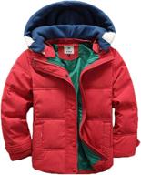 valentina winter thicken quilted outdoor boys' clothing ~ jackets & coats logo