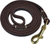 🐾 sacrons leather dog leash: hand-woven traction rope, 4/5/6 ft lengths, comfortable & strong for tracking training logo