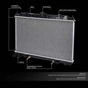 img 3 attached to DNA Motoring OEM RA 2346 Aluminum Radiator