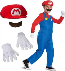img 4 attached to Get Ready For Adventure With Our Mario Deluxe Child Boy Costume