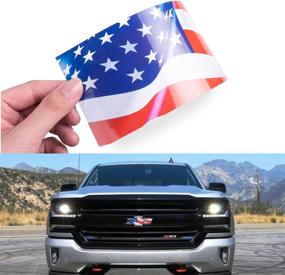 img 4 attached to 2PCS American Decal Chevy Silverado