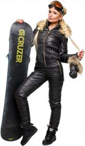 img 2 attached to Женский водонепроницаемый лыжный комбинезон LAICIGO с меховым воротником с капюшоном, съемными перчатками и капюшоном для занятий спортом на открытом воздухе и зимних мероприятий