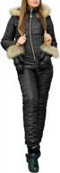 женский водонепроницаемый лыжный комбинезон laicigo с меховым воротником с капюшоном, съемными перчатками и капюшоном для занятий спортом на открытом воздухе и зимних мероприятий логотип