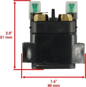 img 3 attached to 🔌 Caltric Starter Relay Solenoid for Yamaha Rhino 660 YXR660 (2004-2006) – Compatible and Reliable