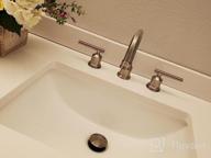 img 1 attached to Oil Rubbed Bronze Widespread Bathroom Faucet With Drain And Supply Lines - Retro 2-Handled Vanity Faucet For 3-Hole Sink Basin By WOWOW review by Chris Bailey