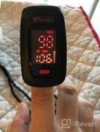 img 1 attached to IProven Pulse Oximeter: Accurate Blood Saturation And Heart Rate Monitor With Batteries, Case & Lanyard - OXI-27Black (Black/Red) review by Quinton Dawon