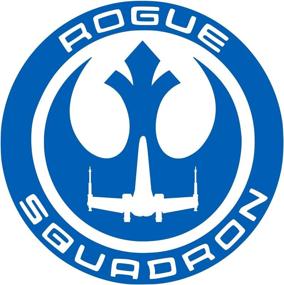 img 3 attached to UR Impressions ABlu Rogue Squadron Decal Vinyl Sticker - Azure Blue, 5.5 inch - for Cars, Trucks, SUVs, Vans, Walls, Windows, Laptops (URI207-AB)