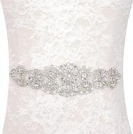 💍 bridal sash belt with rhinestone applique and glitter – women's accessories by belts+ logo