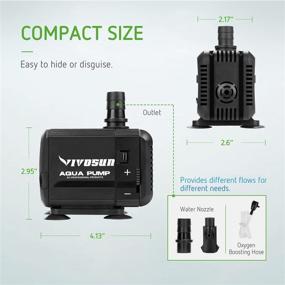 img 1 attached to VIVOSUN Submersible Fountain Aquarium Hydroponics Fish & Aquatic Pets ~ Aquarium Pumps & Filters