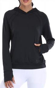 img 4 attached to Lightweight Performance Hooded Sweatshirt For Women'S Running And Cycling