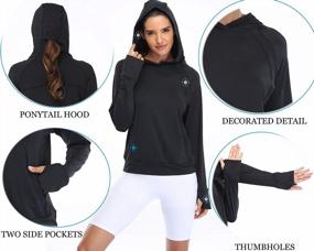img 3 attached to Lightweight Performance Hooded Sweatshirt For Women'S Running And Cycling