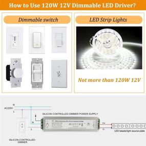 img 2 attached to Dimmable LED Driver - 120W, 12V DC With Quiet Operation And Universal Regulator For Constant LED Products
