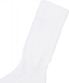 img 2 attached to Mens 8 Pack Diabetic Crew Socks With Non-Binding Top By MediPeds