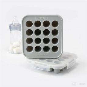 img 2 attached to 🍼 MyMilk by Souper Cubes: Half-Ounce Silicone Tray for Freezing and Storing Breast Milk and Baby Food - 2 Pack - Compatible with All Baby Bottles (Gray)