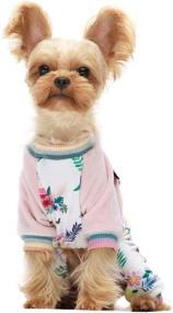 img 2 attached to Lightweight Velvet Pink Unicorn Pet Pajamas - Fitwarm Dog & Cat Onesies
