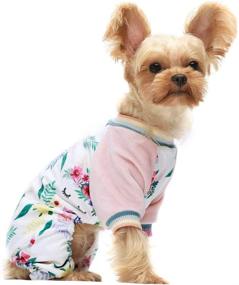 img 3 attached to Lightweight Velvet Pink Unicorn Pet Pajamas - Fitwarm Dog & Cat Onesies