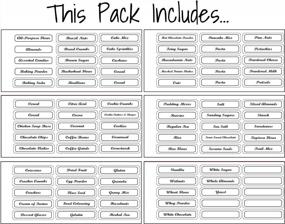 img 1 attached to Get Organized With Lovable Labels Pantry Labels - 90 Dishwasher Safe Container Labels For A Tidy Food Pantry (Classic)