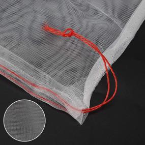 img 1 attached to Protect Your Garden Produce With Enpoint'S 20PCS Insect Bird Barrier Netting Mesh Bags - 29 X 21 Inch With Drawstring
