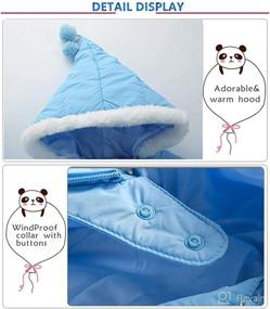 img 1 attached to Winter Hooded Snowsuit Jumpsuit Puffer Apparel & Accessories Baby Boys ~ Clothing