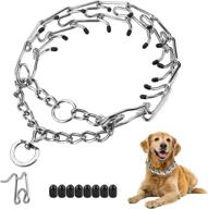 durable and adjustable stainless steel dog training collar with rubber tips - ideal for medium to large dogs logo