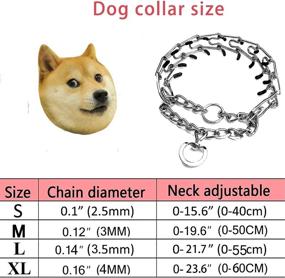 img 3 attached to Durable and Adjustable Stainless Steel Dog Training Collar with Rubber Tips - Ideal for Medium to Large Dogs