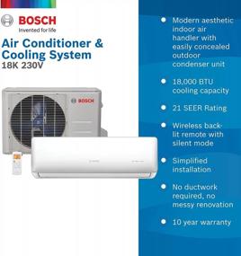 img 2 attached to Bosch Thermotechnology Gen 2 Mini-Split Air Conditioner & Cooling System 18K 230V No Lineset White