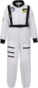 img 4 attached to Детский костюм космонавта - космический костюм Jutrisujo для мальчиков и девочек, идеально подходит для Хэллоуина и нарядов