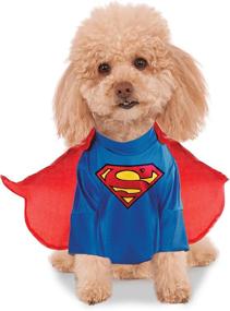 img 4 attached to Superman-Style Pet Costume: DC Comics Shirt and Cape for Your Furry Hero