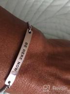 img 1 attached to 🌟 Inspirational Engraved Faith Hope Love Cuff Bangle Bracelet for Anniversary and Birthday review by Brad Mastermind