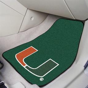 img 1 attached to 🔥 FANMATS NCAA Unisex-Adult Front Carpet Car Mat Set - 2 Pieces: Protect Your Vehicle's Floor in Style!