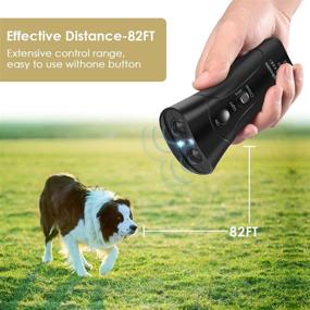 img 1 attached to Sticque Anti Barking Device: Ultrasonic Dog Bark Deterrent & Chaser with LED Light - 33ft Range, Safe for Human & Pet