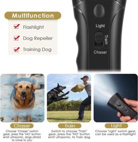 img 3 attached to Sticque Anti Barking Device: Ultrasonic Dog Bark Deterrent & Chaser with LED Light - 33ft Range, Safe for Human & Pet