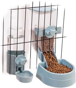 img 4 attached to Rabbit Food And Water Dispenser Set - Perfect For Ferrets, Cats, Birds - Small Animal Food Bowl For Rabbits - Ideal For Use In Cages - Oncpcare