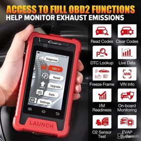 img 1 attached to 🚀 2022 LAUNCH Creader Elite 202 OBD2 Scanner with ABS SRS Code Reader, Oil/IMMO/TPMS/SAS/Throttle Reset Options (2 Free), Diagnostic Scanner with AutoVIN, Touch Screen Screenshot, Wi-Fi Free Updates