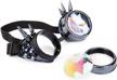 steampunk spiked goggles kaleidoscope rave with crystal glass lens - focussexy logo