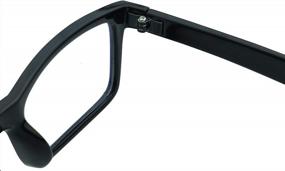 img 1 attached to Компьютерные очки в прямоугольной оправе в ретро-стиле с защитой от синего света - ShadyVEU Slim 80S
