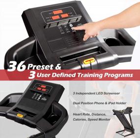 img 1 attached to ADVENOR Motorized Treadmill: Foldable 2.5 HP Electric Running Machine For Indoor Fitness With Incline