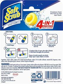 img 3 attached to 🍋 Soft Scrub Lemon 4-in-1 Toilet Bowl Cleaner Rim Hanger - 1 Count