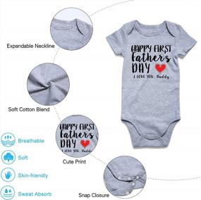img 3 attached to 0-18 Months Unisex Outfit: Lovekider Baby Boys Girls Bodysuit Funny Infant Romper Jumpsuit Short & Long Sleeve Clothes