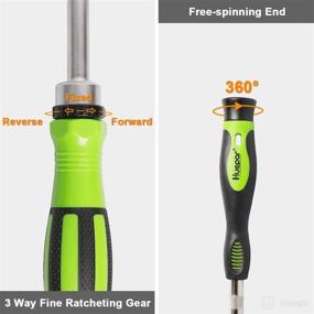 img 2 attached to 🔧 Huepar 65-in-1 Precision Screwdriver Ratchet Set: Ultimate Repair Tool Kit for iPhone, Computer, Watch, Glasses, Electronics & More