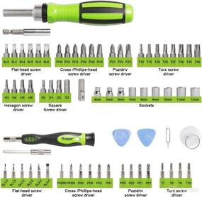 img 3 attached to 🔧 Huepar 65-in-1 Precision Screwdriver Ratchet Set: Ultimate Repair Tool Kit for iPhone, Computer, Watch, Glasses, Electronics & More