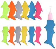 12 pack ice pop holders сумки-держатели для фруктового мороженого shark ice pop sleeves freezer pop holders bags (colorful-shark) логотип