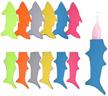 12 pack ice pop holders popsicle holder bags shark ice pop sleeves freezer pop holders bags (colorful-shark) logo