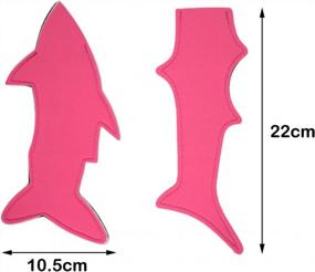 img 3 attached to 12 Pack Ice Pop Holders Popsicle Holder Bags Shark Ice Pop Sleeves Freezer Pop Holders Bags (Colorful-Shark)
