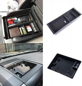 img 4 attached to Ford F150 2015-2020 Center Console Tray & Dashboard Organizer | JDMCAR